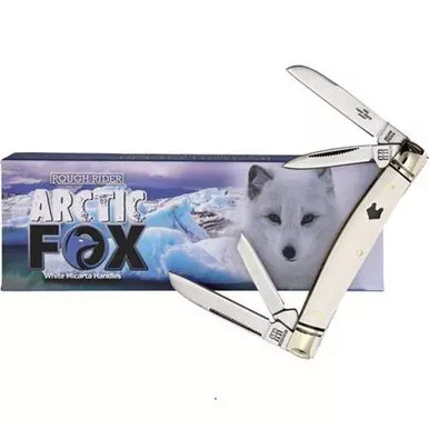 Rough Rider White Fox Congress White Micarta Folding Knife
