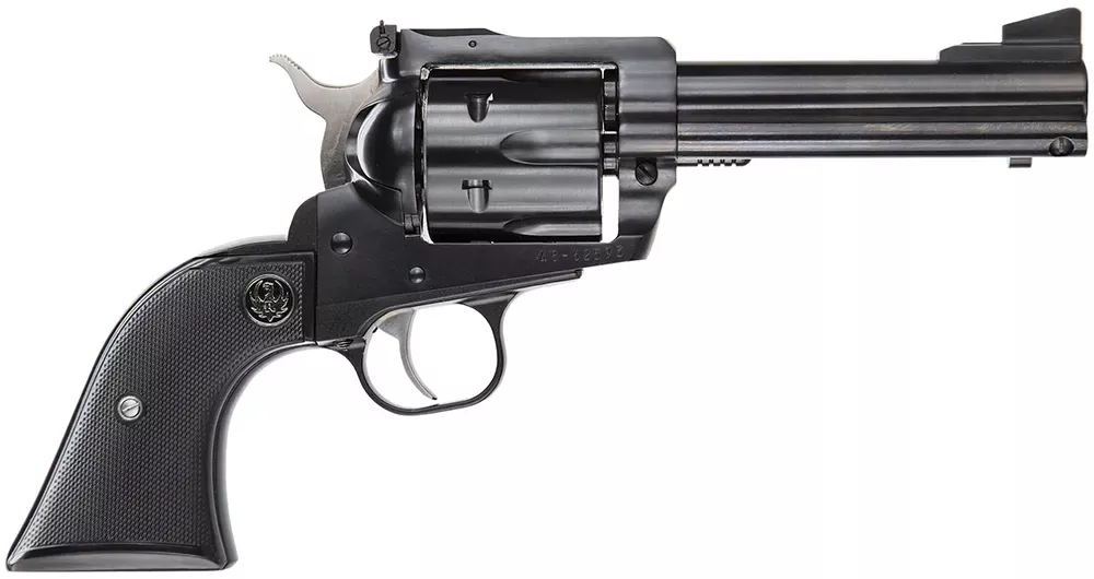 Ruger 0446 Blackhawk Convertible Revolver 45 LC, 4.62 in, Checkered