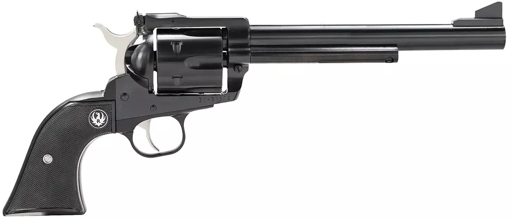 Ruger 0455 Blackhawk Revolver 45 LC 7.5 in, Checkered Hard Rubber Grp