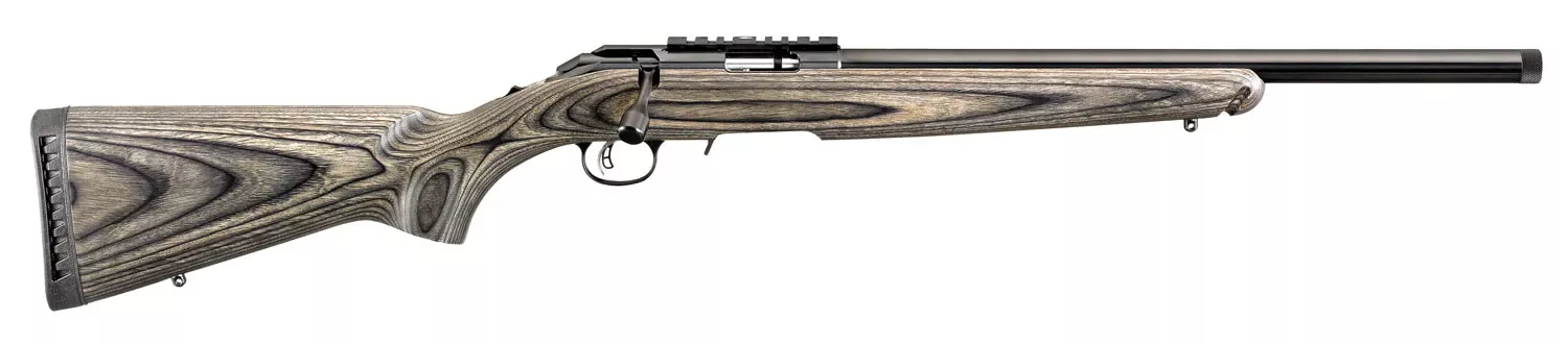 Ruger American Rimfire Target 22 WMR Rifle 18″ Satin Blued