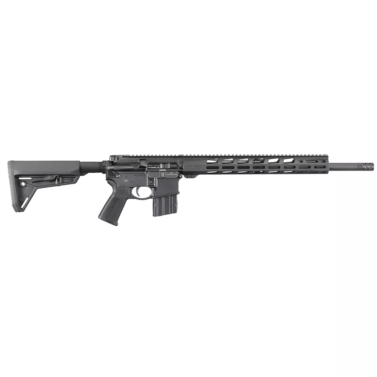 Ruger AR-556 MPR 450 Bushmaster Black 18.6" RUG08522