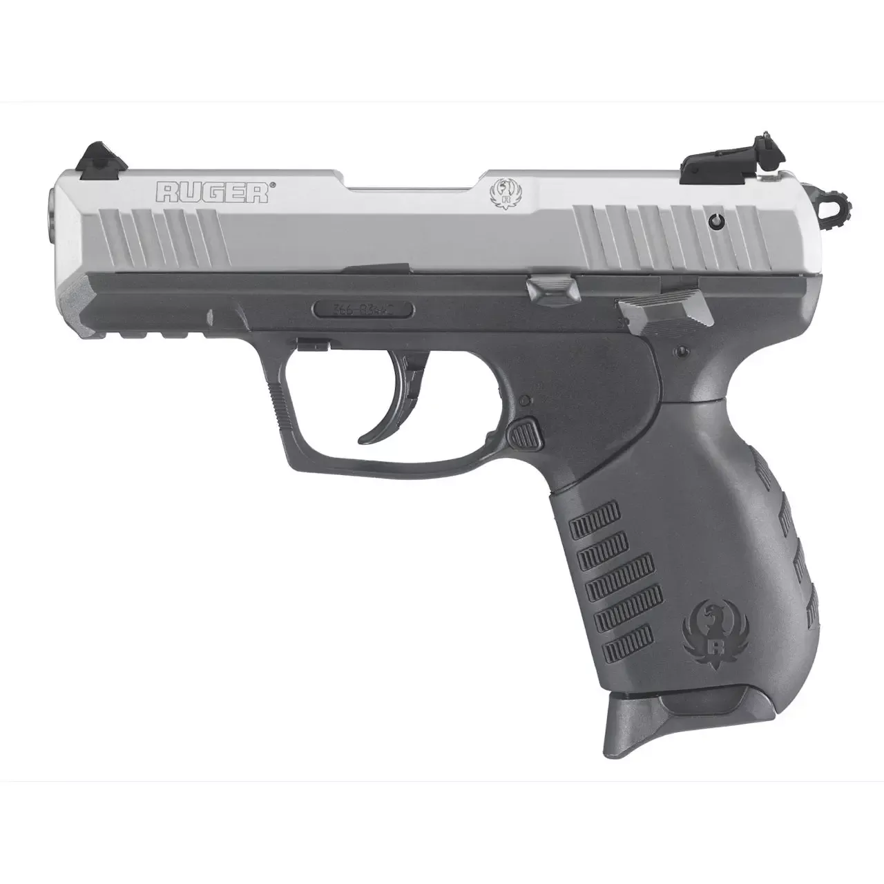 Ruger SR22PB .22 Long Rifle 3.5" SS BBL Silver Alum. Slide Black Polymer Frame