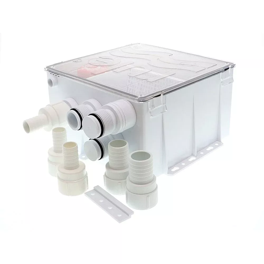 Rule Shower Drain Box w/800 GPH Pump – 12V