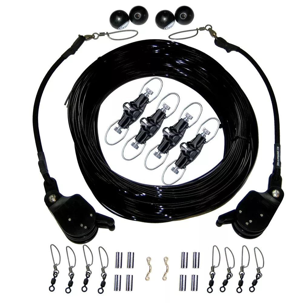 Rupp Double Rigging Kit w/Lok-Ups & Nok-Outs – 260′ Black Mono [CA-0175-MO]