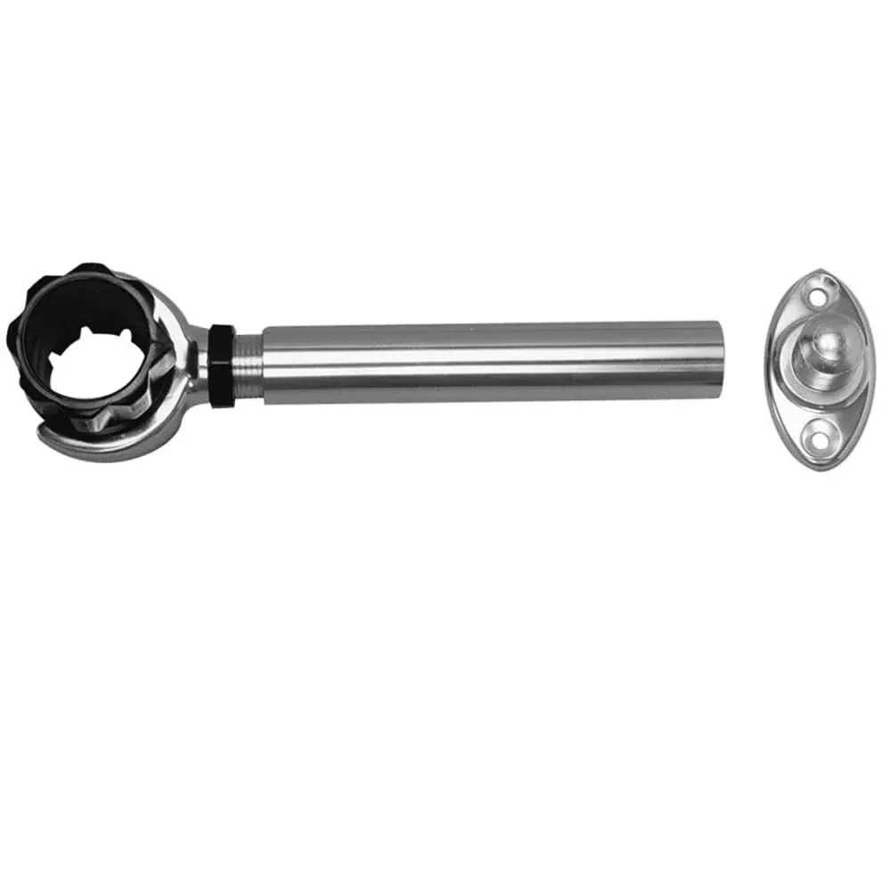 Rupp Threaded Antenna Support w/6″ Flat Mount & 1.5″ Collar | PAK-0004