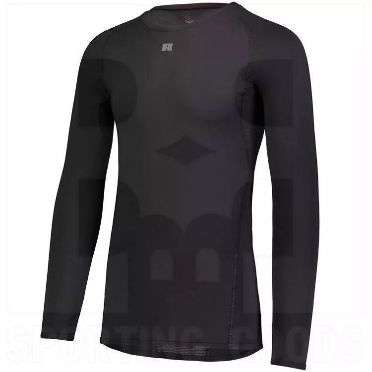 Russell Long Sleeve Compression Shirt Black