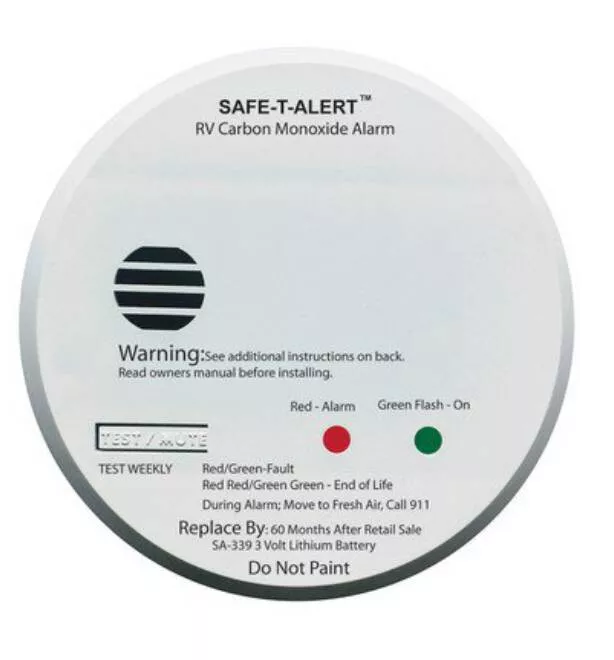 Safe-T-Alert Sealed Lithium Battery White Surface Mount Carbon Monoxide Alarm• SA-339-WT