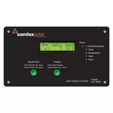 Samlex 30A Flush Mount Solar Charge Controller