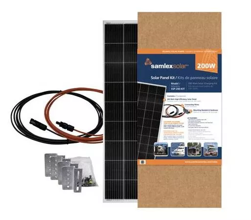 Samlex Solar Panel Expansion Kit, 200 Watts with Cables, Connectors And Mounting Brackets• SSP-200-KIT