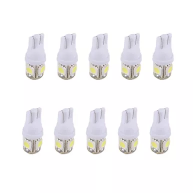 Scandvik 41173 T10 Wedge Warm White Bulb, 10-Pack