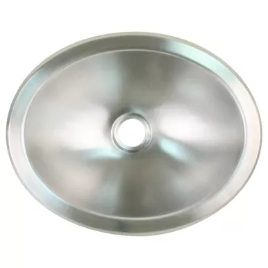 Scandvik Brushed SS Oval Sink, 13.25x10.5-Inch