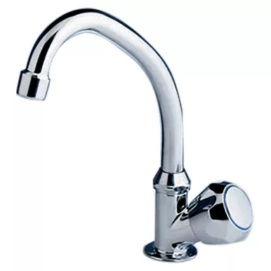 Scandvik Chrome Cold Water Tap with Swivel Spout