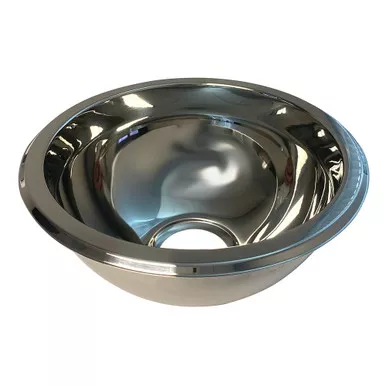 Scandvik Mirror Finish SS Sink Basin, 9x4-Inch