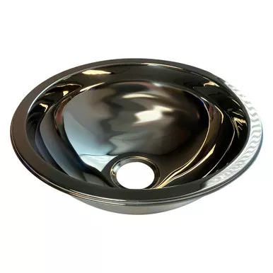 Scandvik Mirror SS Basin Sink, 11.5x5-Inch