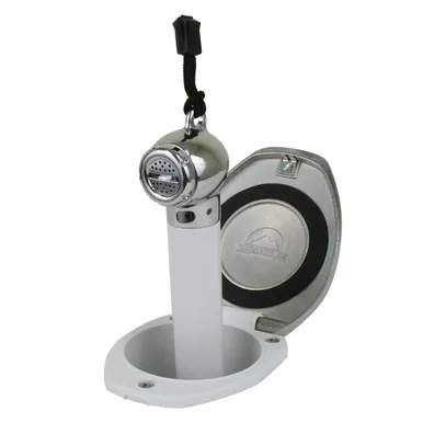 Scandvik White Recessed Transom Shower with 6-Foot Hose