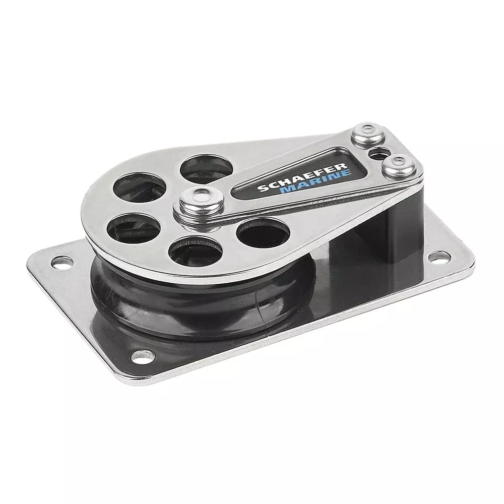 Schaefer Series 5 Flat Base Cheek Block – Stainless Steel Cheeks