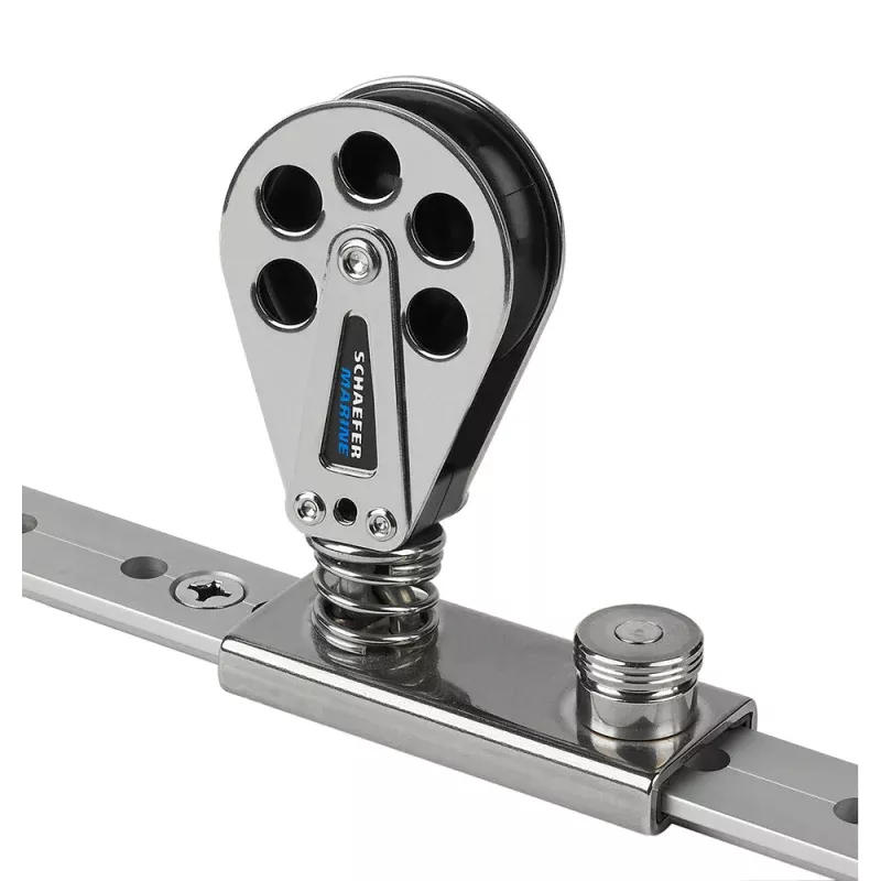 Schaefer Spring Loaded/Lined Slide/Stainless Steel f/1-1/4 T-Track