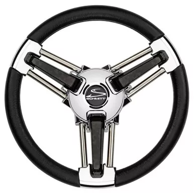 Schmitt Marine Burano 14-Inch Black Polyurethane Wheel