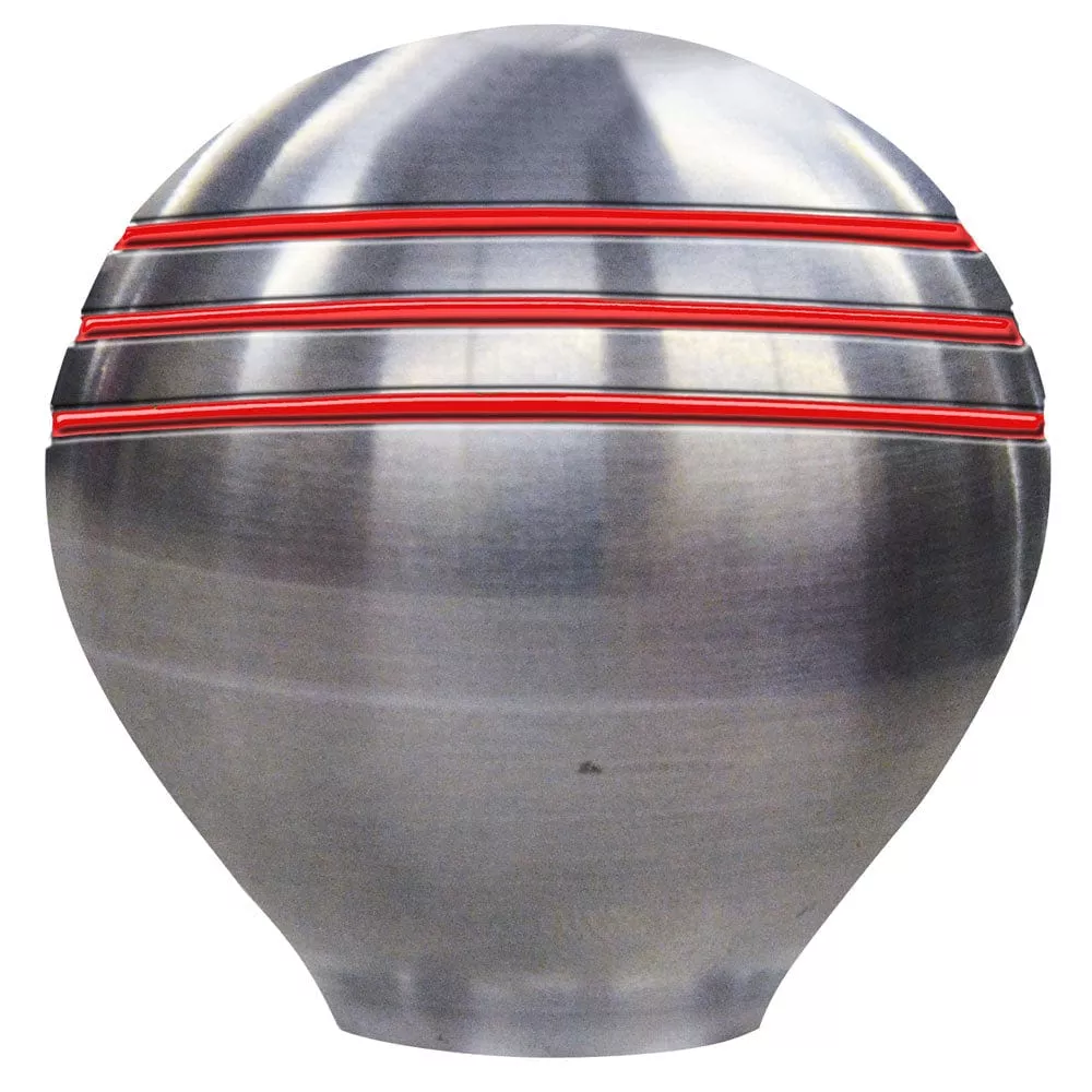 Schmitt & Ongaro Throttle Knob - 1-⅞" - Red Grooves