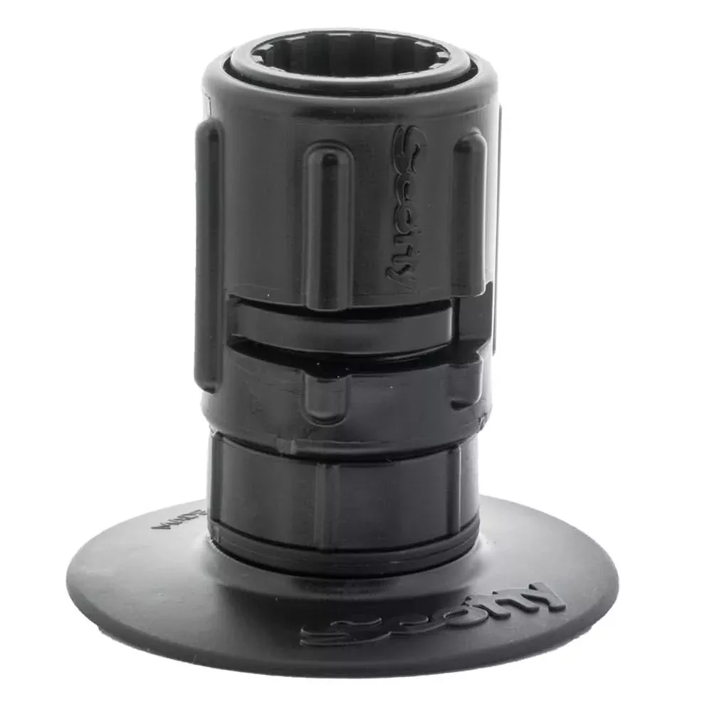 Scotty 448 Stick-On Mount w/Gear-Head Adapter – 3″ Pad [0448-BK]