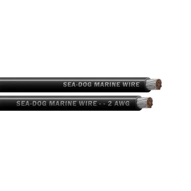 Sea-Dog Black 2 AWG Battery Cable Spool, 25-Foot