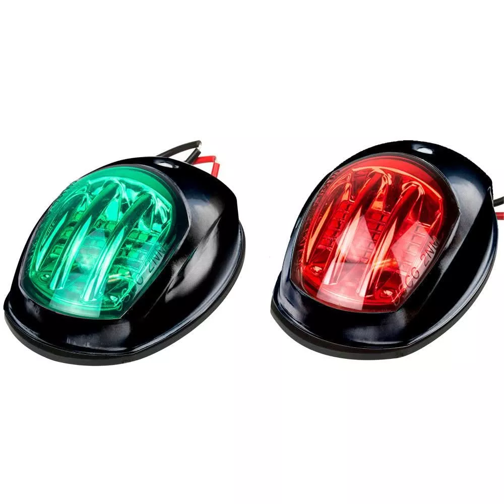 Sea-Dog Black LED Navigation Lights – Port & Starboard | 400073-1