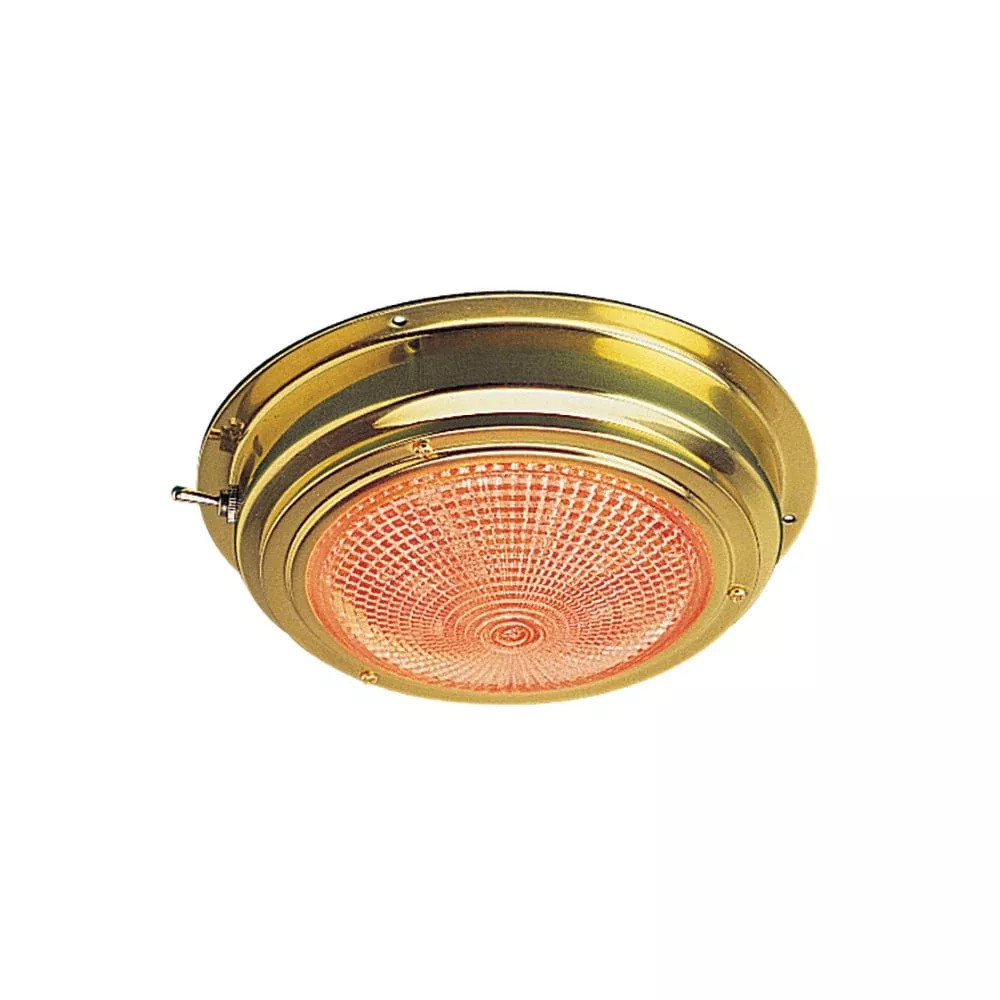 Sea-Dog Brass LED Day/Night Dome Light – 5 Lens