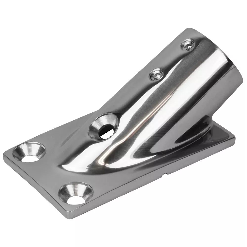 Sea-Dog Rail Base Fitting Rectangular Base 30 316 Stainless Steel – 1-7/8 x 3-3/16 – 1 OD