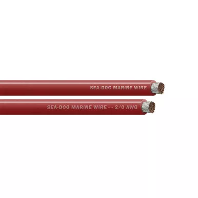 Sea-Dog Red 2/0 AWG Battery Cable Spool, 25-Foot
