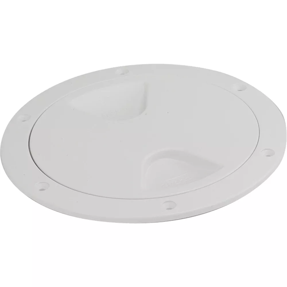 Sea-Dog Screw-Out Deck Plate – White – 5″ | 335750-1