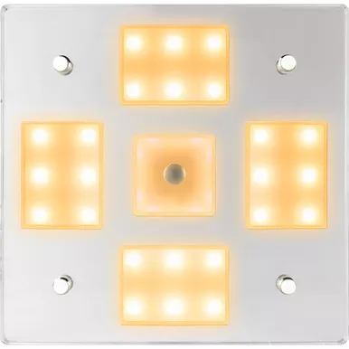 Sea-Dog Square LED Mirror Light, White Blue Dimmer
