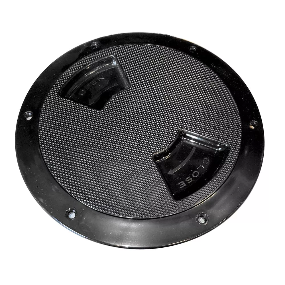 Sea-Dog Textured Quarter Turn Deck Plate – Black – 5