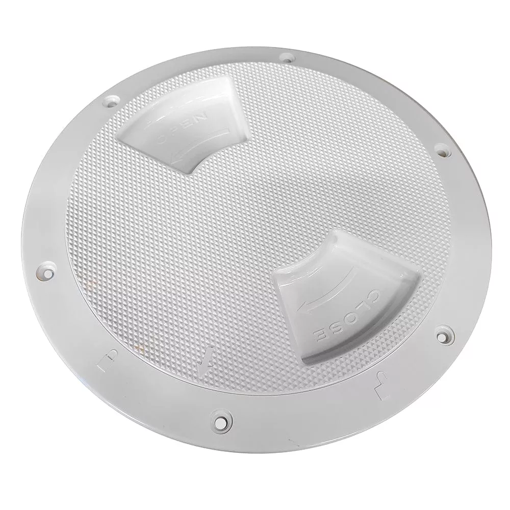 Sea-Dog Textured Quarter Turn Deck Plate – White – 5