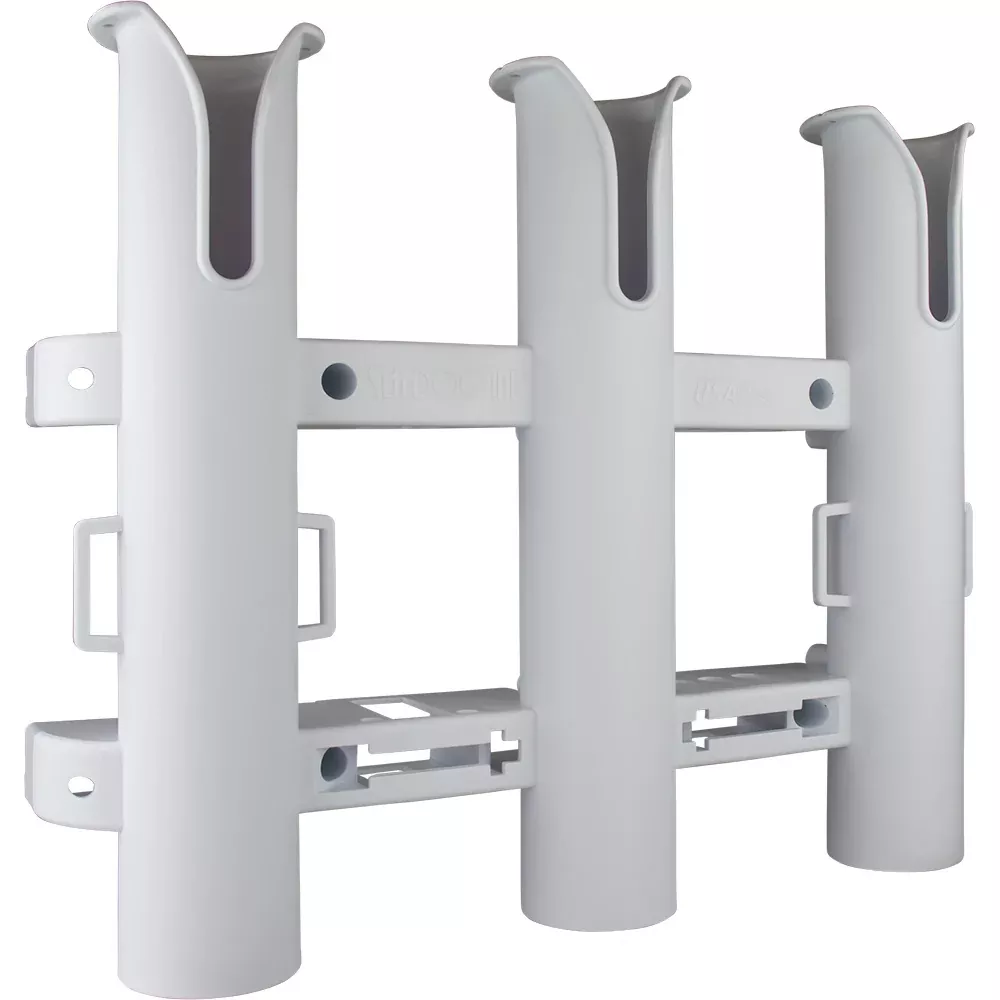 Sea-Dog Triple Threat Three Pole Rod Holder - White - 325032-1