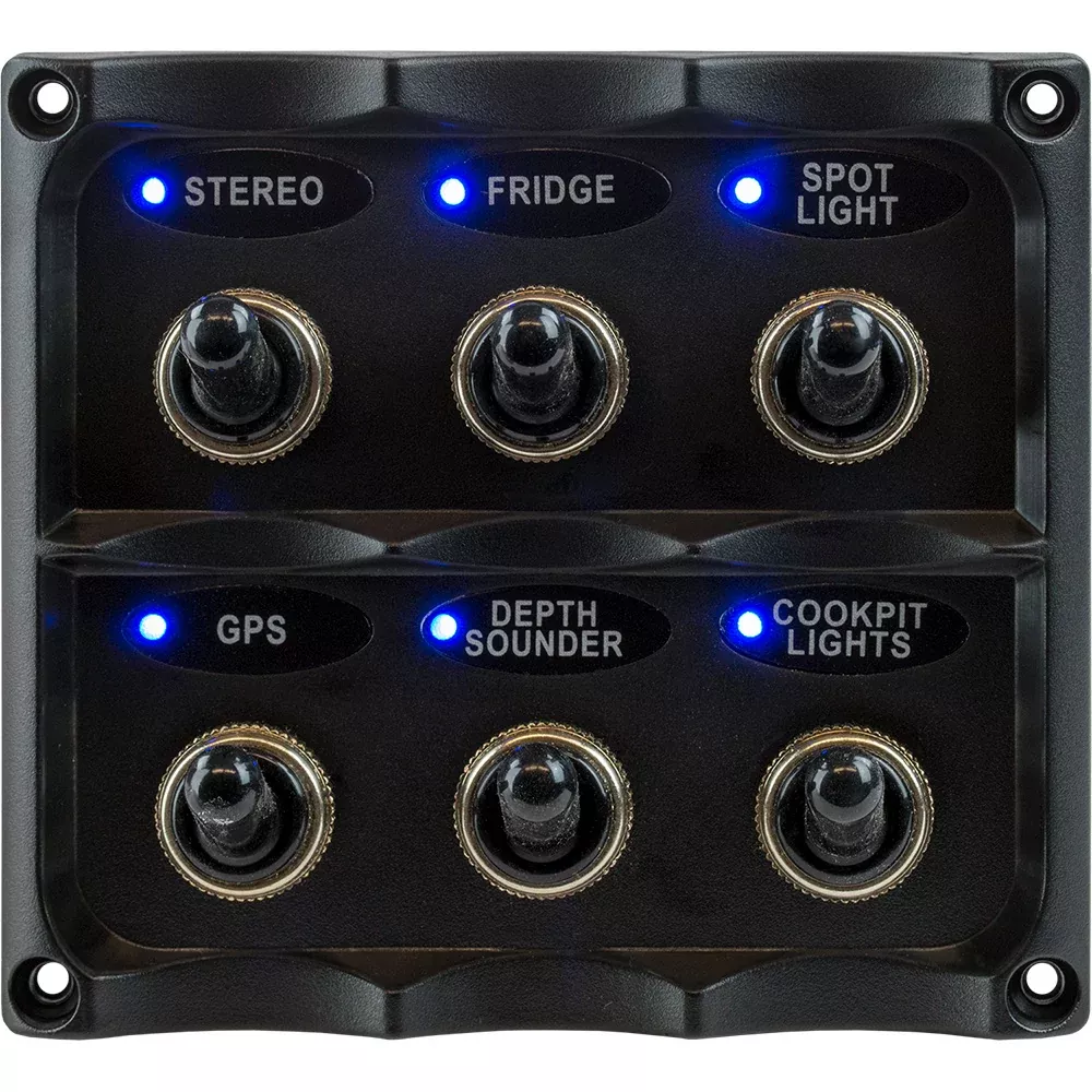 Sea-Dog Water Resistant Toggle Switch Panel - 424636-1