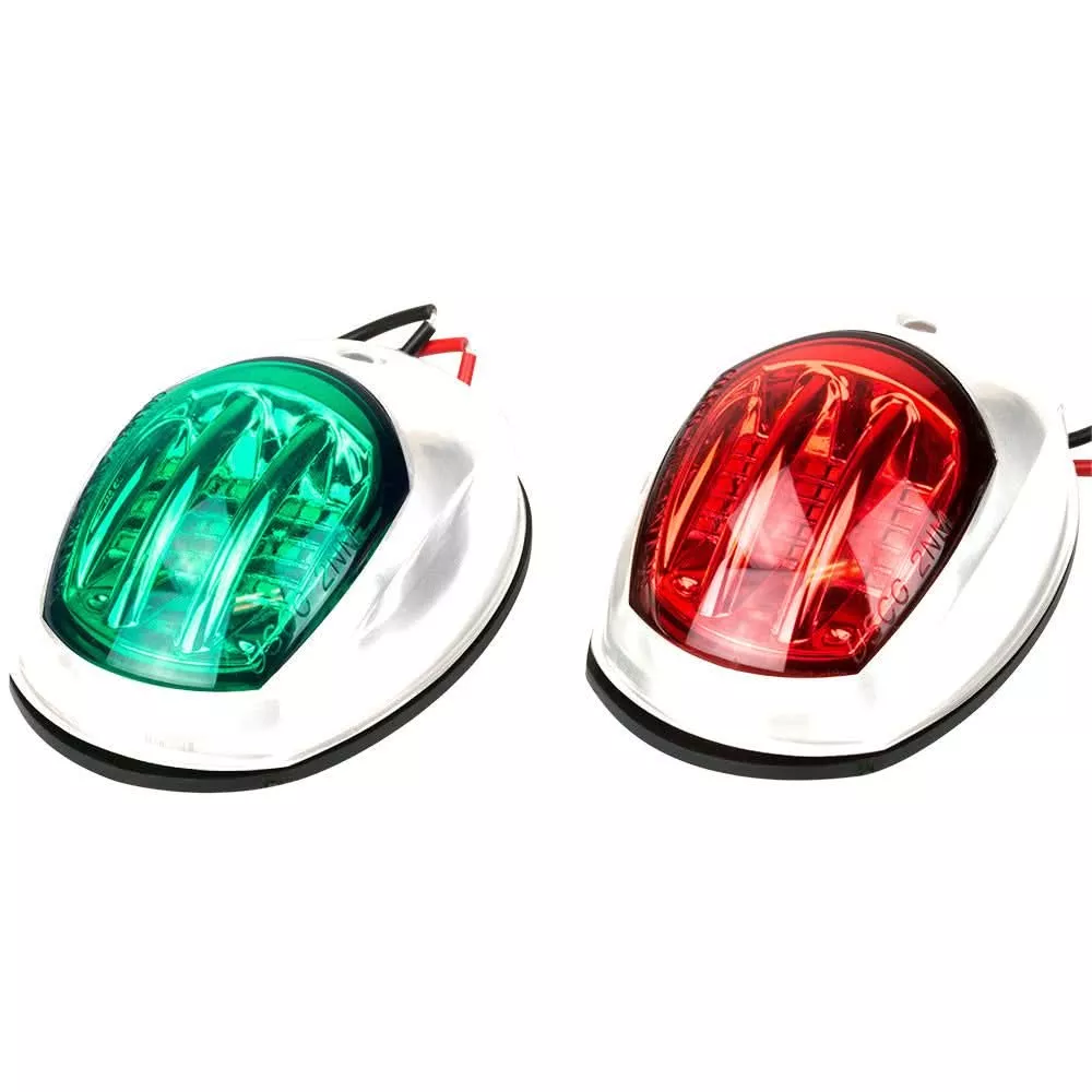 Sea-Dog White LED Navigation Lights - Port & Starboard - 400071-1