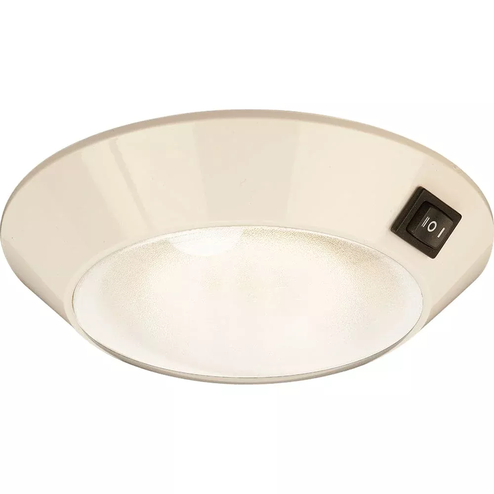 Sea-Dog White Plastic LED Dome Light 4 Day/Night – Clear/Red Bulb