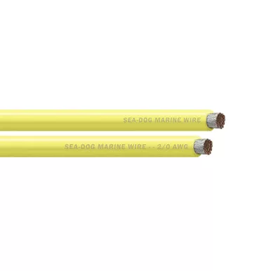 Sea-Dog Yellow 2/0 AWG Battery Cable Spool, 25-Foot
