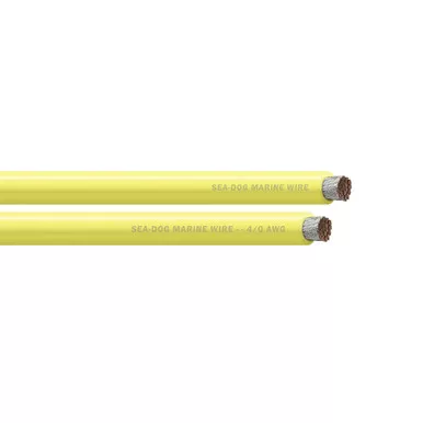 Sea-Dog Yellow 4/0 AWG Battery Cable Spool, 25-Foot