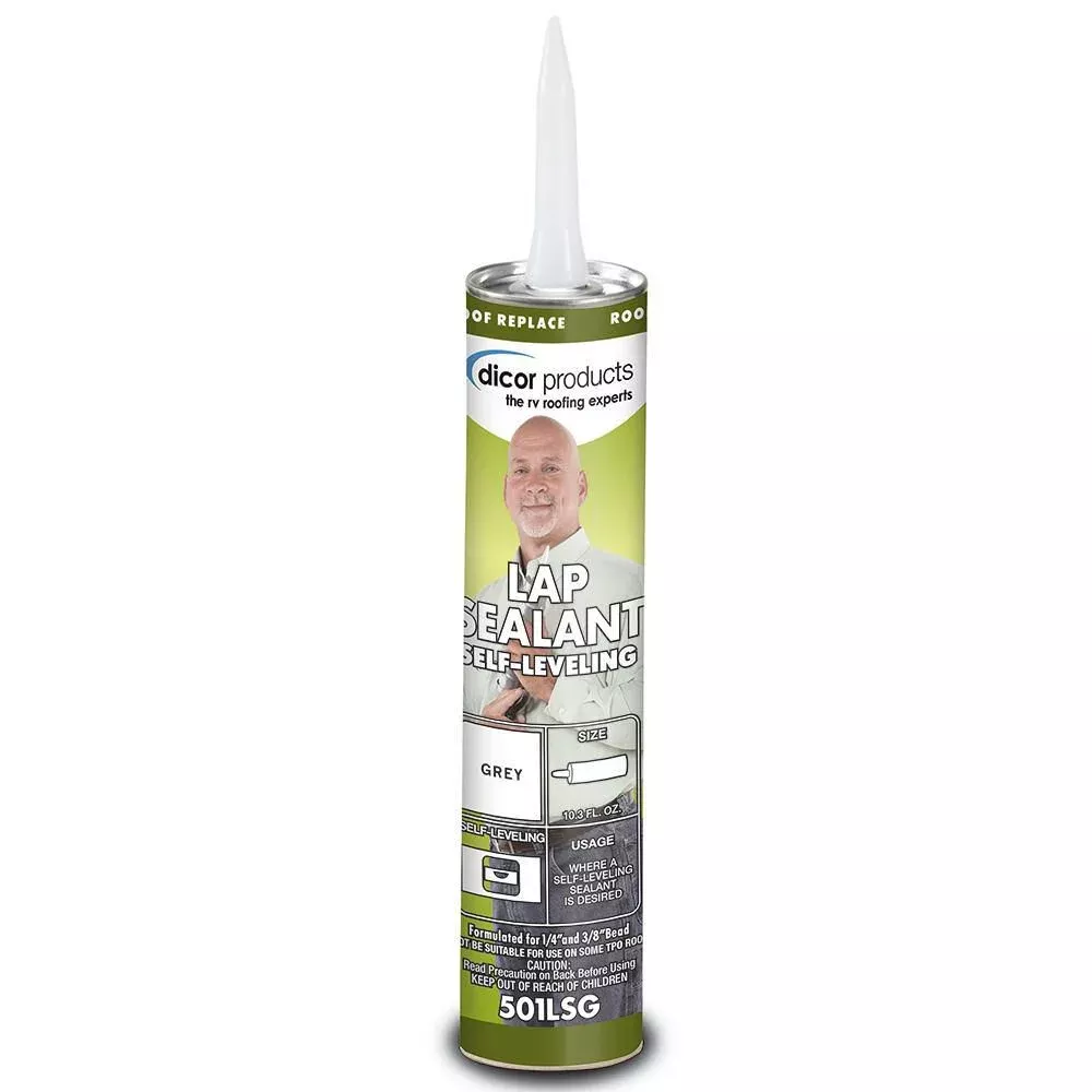 Self-Leveling Lap Sealant, 10.3 oz. tube - Gray