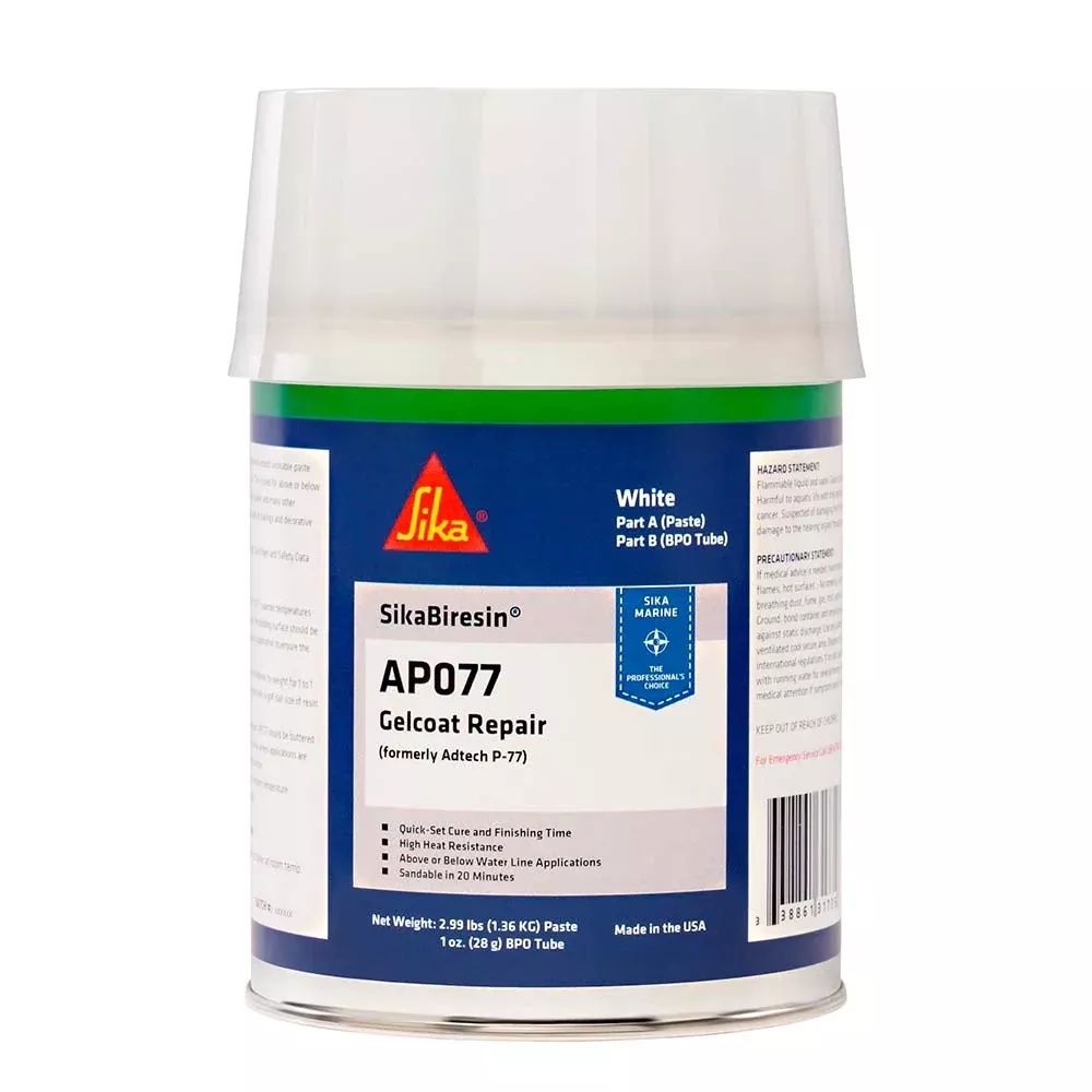 Sika SikaBiresin AP077 Polyester Fairing Compound Above/Below Waterline – Quart