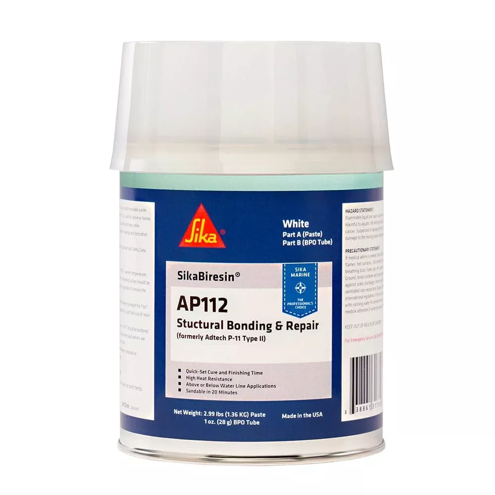 Sika SikaBiresin AP112 + BPO Cream Hardener – White – Quart
