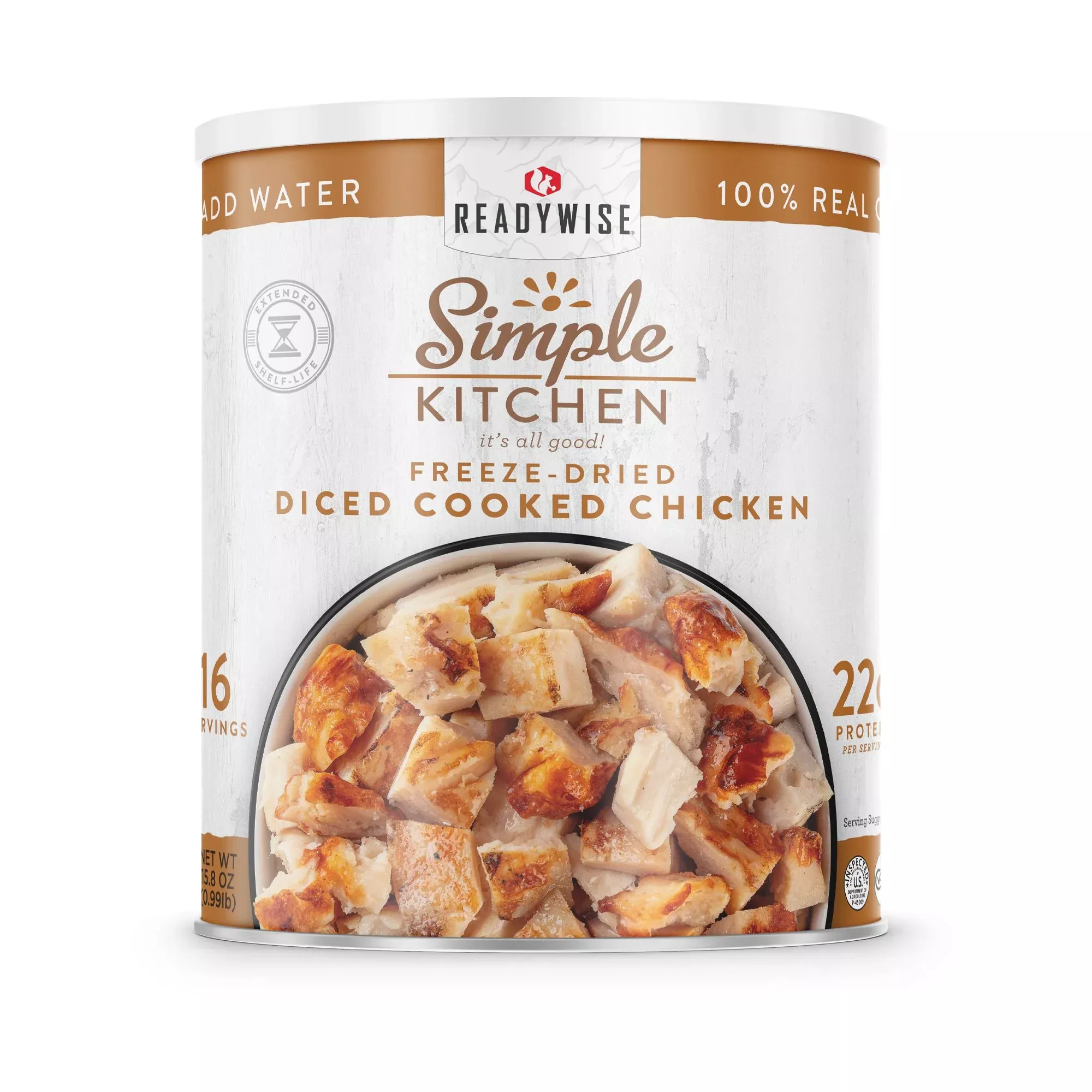 Simple Kitchen FD Diced Chicken – 16 Serving Can