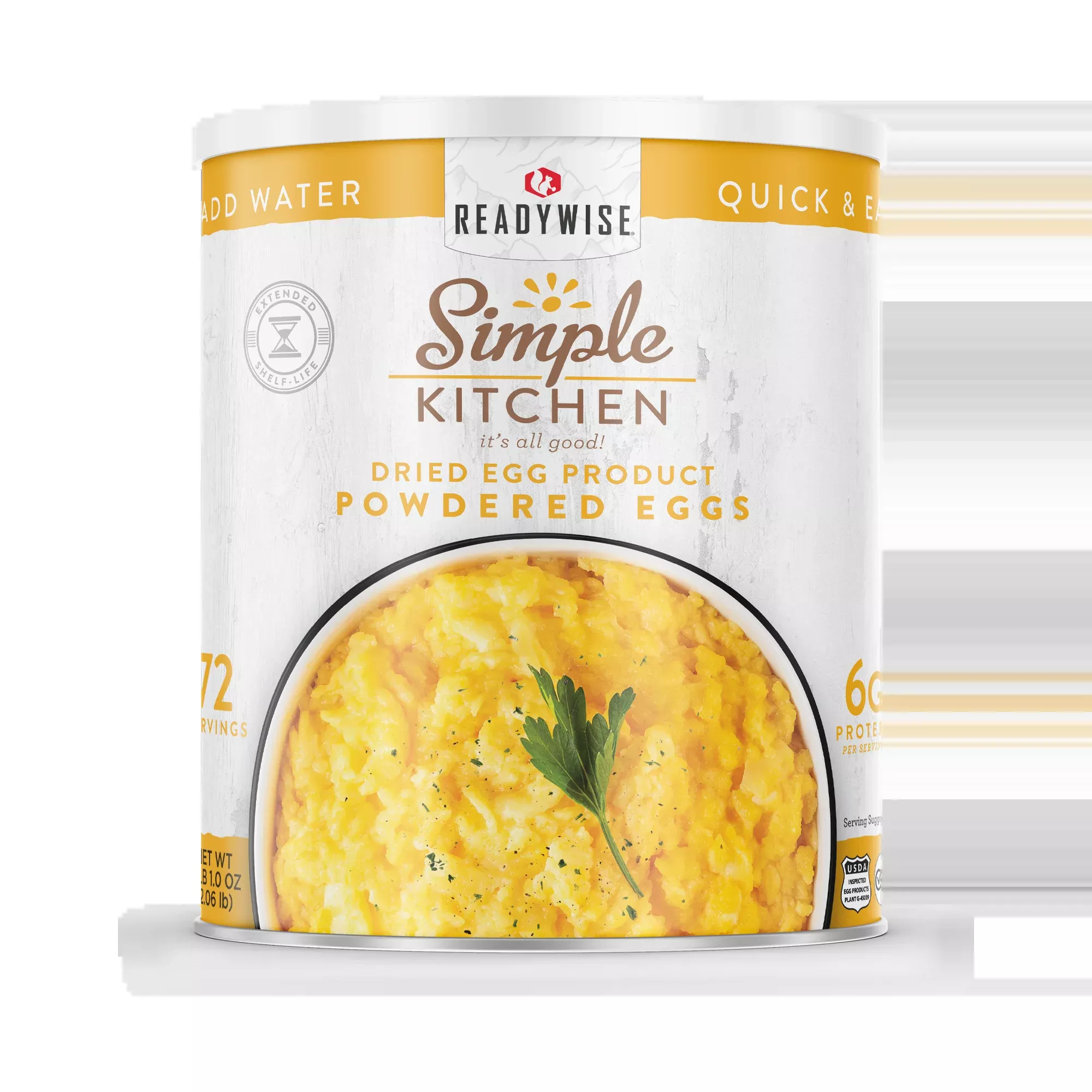 Simple Kitchen Powdered Eggs - 72 Serving Can