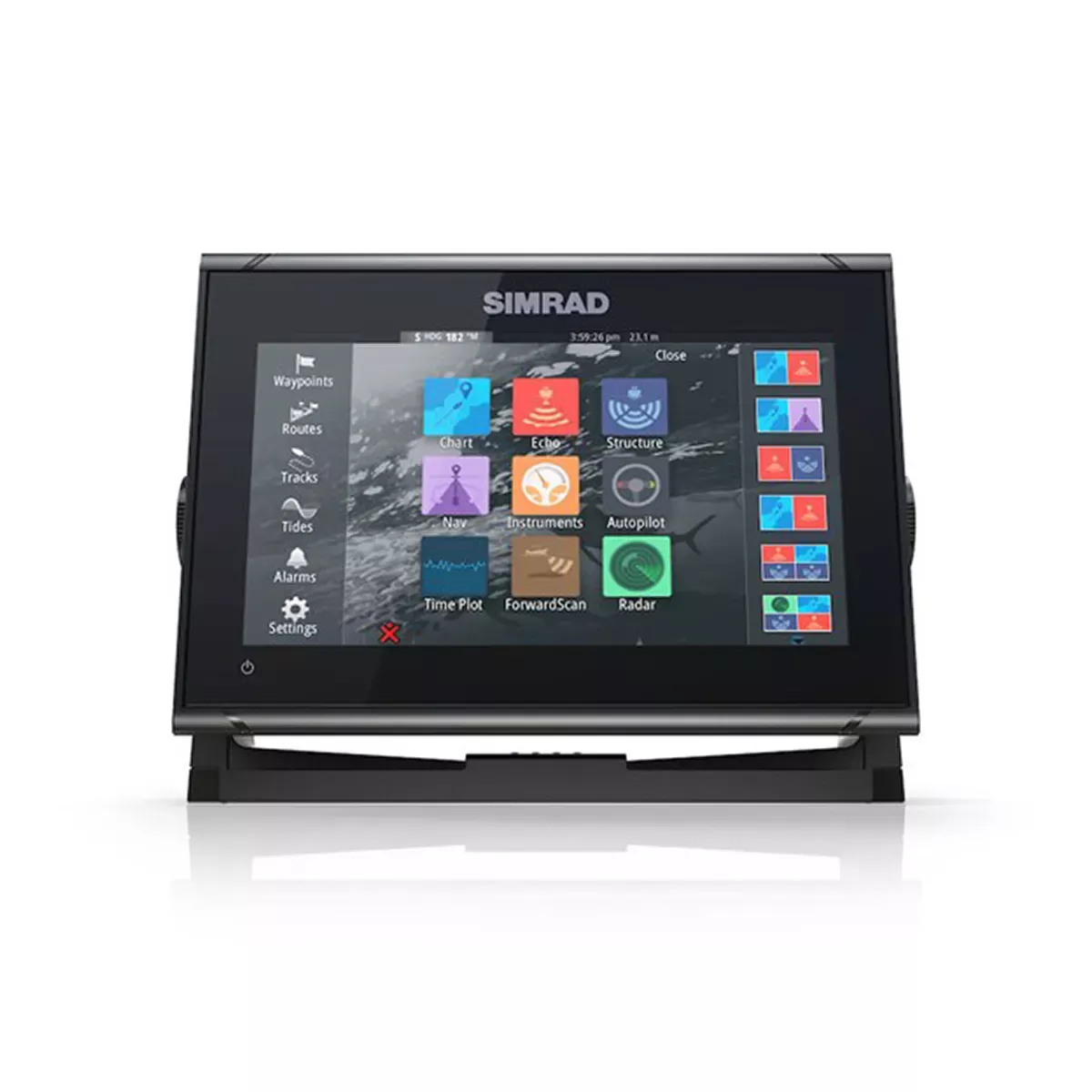 Simrad GO9 XSE w/HDI Transducer and C-MAP Discover Chart 9"