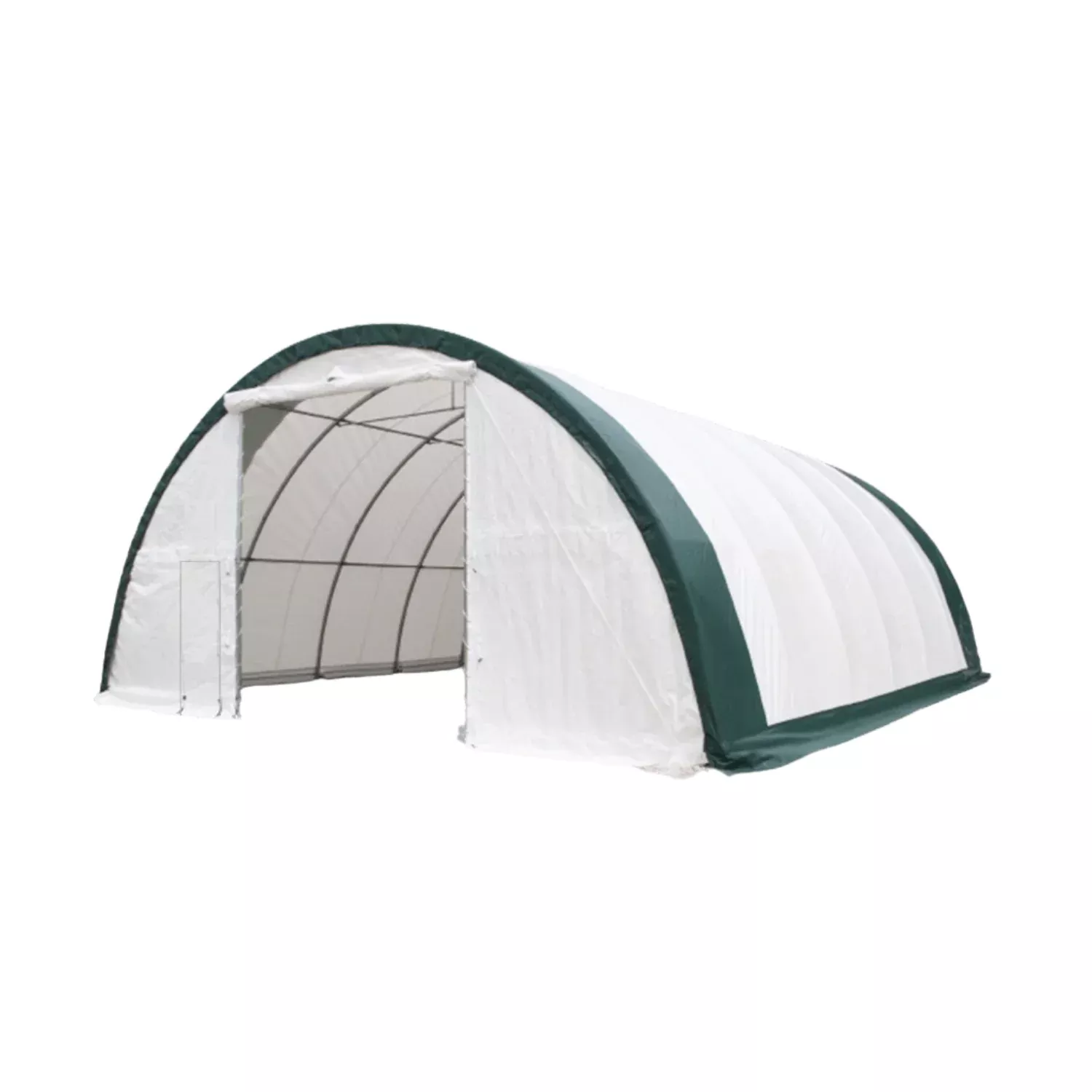 Single Truss Arch Storage Shelter W30’xL85’xH15′