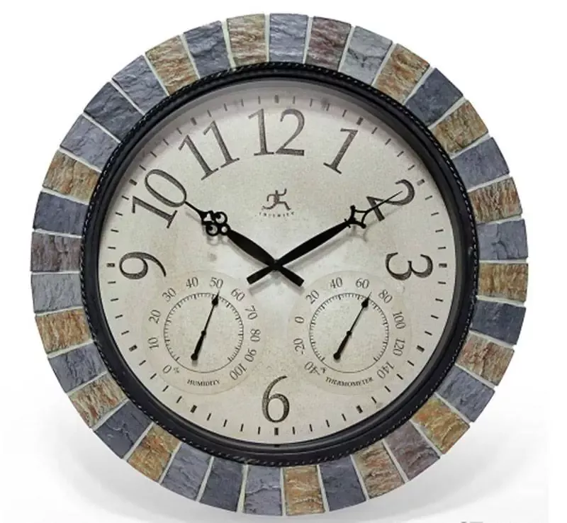 Slate Mosaic Indoor/Outdoor Clock