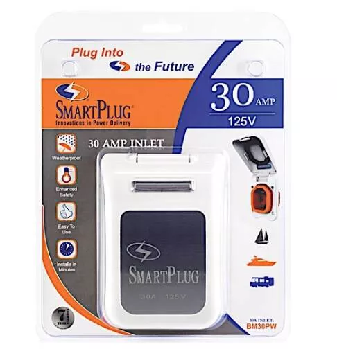 SmartPlug 30 Amp Inlet White• BM30PW
