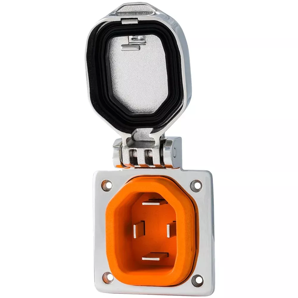 SmartPlug 50 Amp Boat & RV Inlet – Stainless Steel