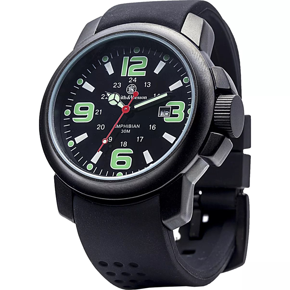 Smith & Wesson Amphibian Commando Black Glowing Dial Watch